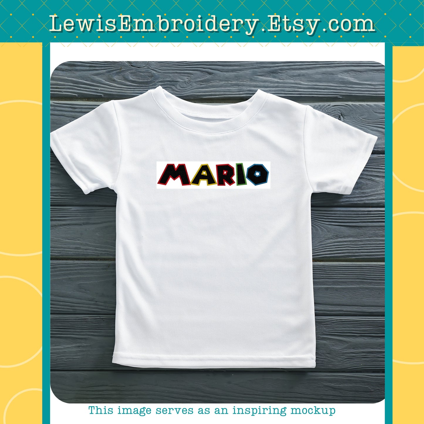 Mario Applique, Machine Embroidery Font - BX Included - (Digital Download)