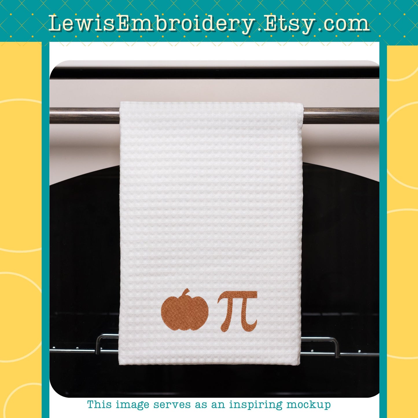 Pumpkin Pi, Machine Embroidery Design – (Instant Download)