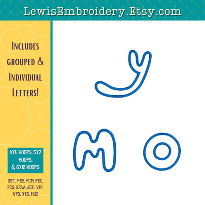 "MOMMY" Applique, Machine Embroidery Design - NOT Full Bluey Font (Digital Download)