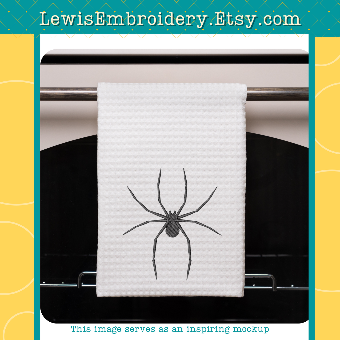 Creepy Spider, Machine Embroidery Design – (Instant Download)