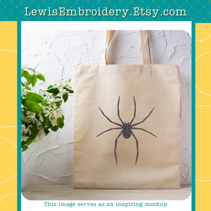 Creepy Spider, Machine Embroidery Design – (Instant Download)