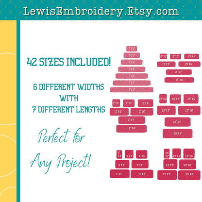 Lay Down Stitch, Machine Embroidery Design - (Instant Download)