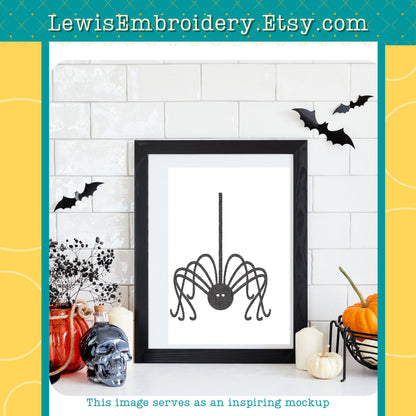 Long Leg Spider, Machine Embroidery Design - (Instant Download)