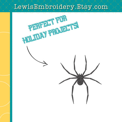 Creepy Spider, Machine Embroidery Design – (Instant Download)