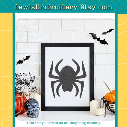 Fat Spider, Machine Embroidery Design – (Instant Download)