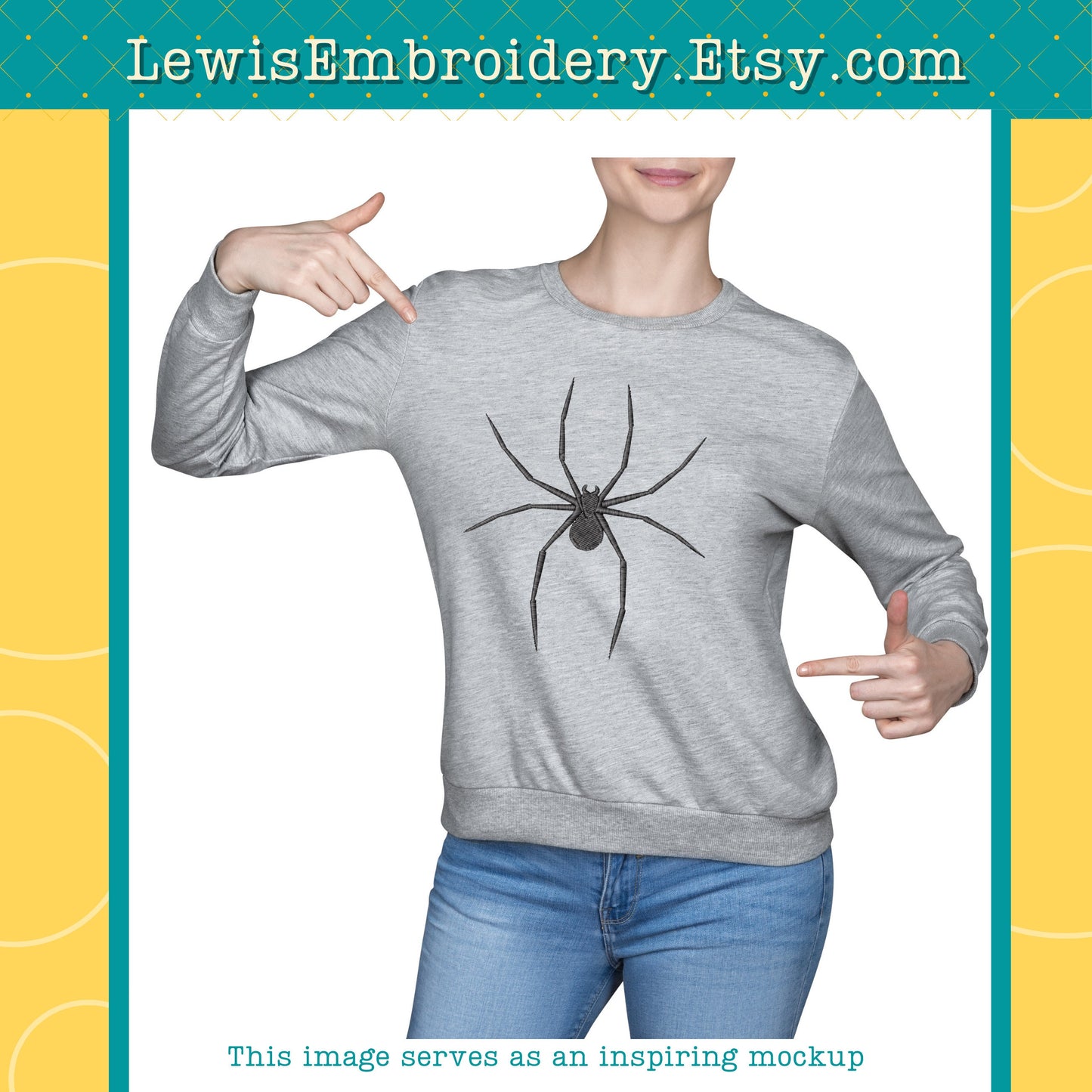 Creepy Spider, Machine Embroidery Design – (Instant Download)