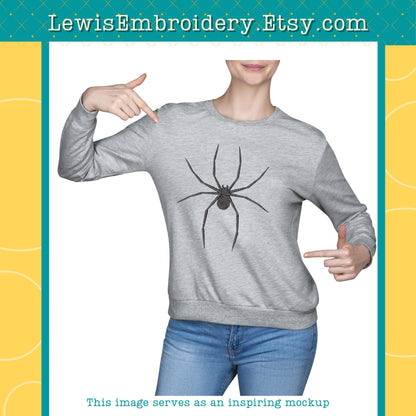 Creepy Spider, Machine Embroidery Design – (Instant Download)