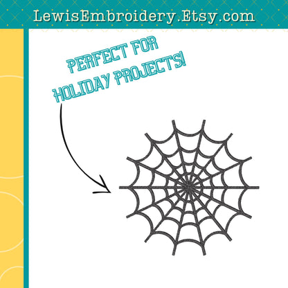Spider Web, Machine Embroidery Design – (Digital Download)