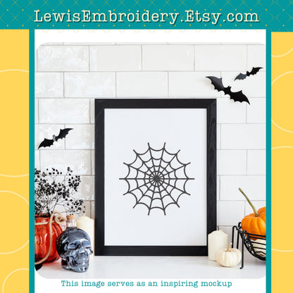 Spider Web, Machine Embroidery Design – (Digital Download)
