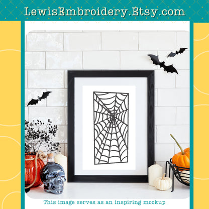 Doorway Spider Web, Machine Embroidery Design - (Digital Download)