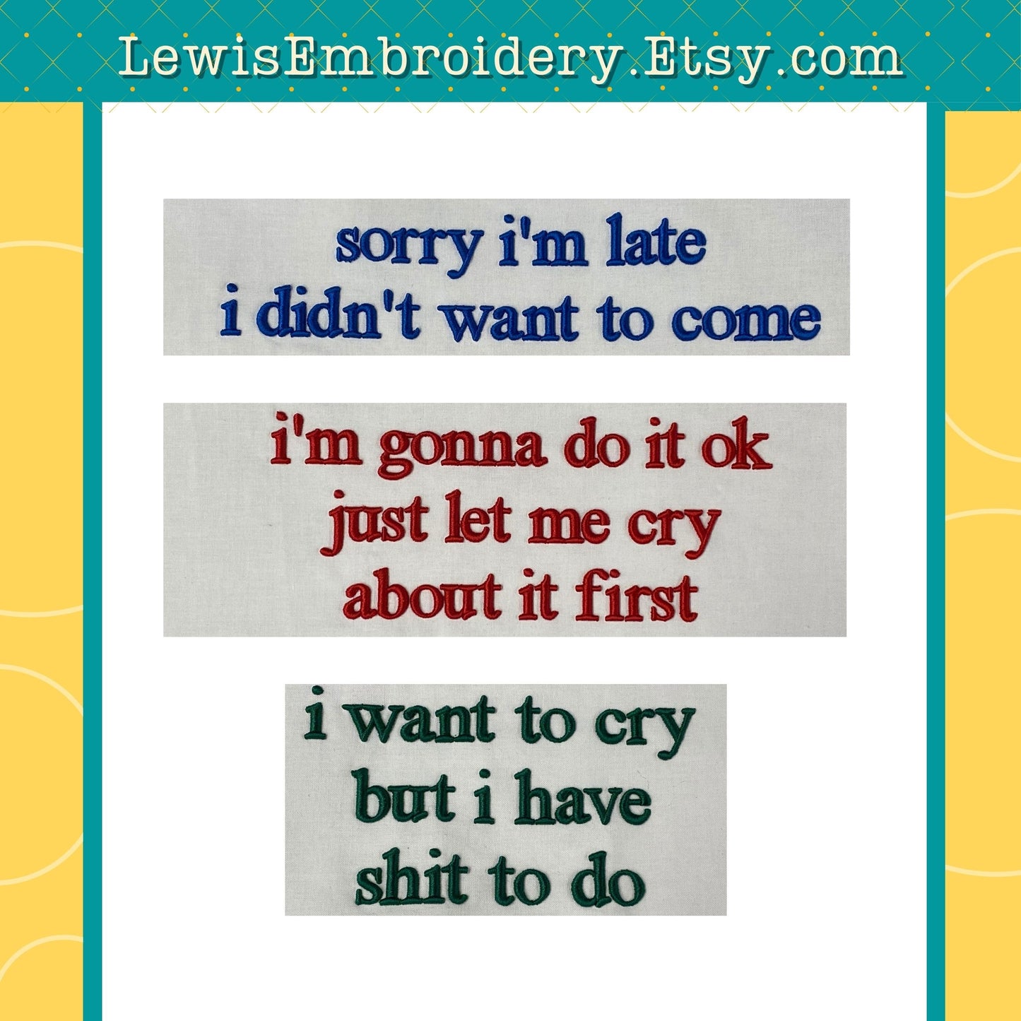 3D Puff, Sarcastic Phrases, Machine Embroidery Design Bundle – (PDF Tutorial Included)