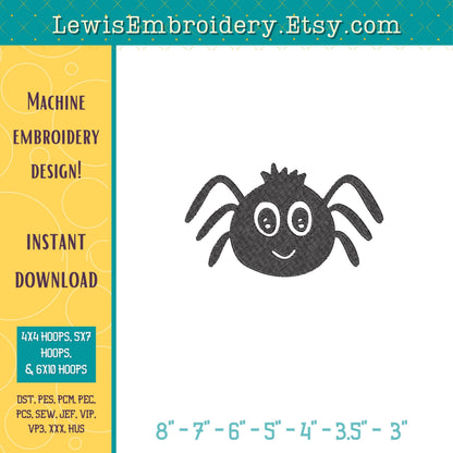 Spider, Machine Embroidery Design – (Digital Download)