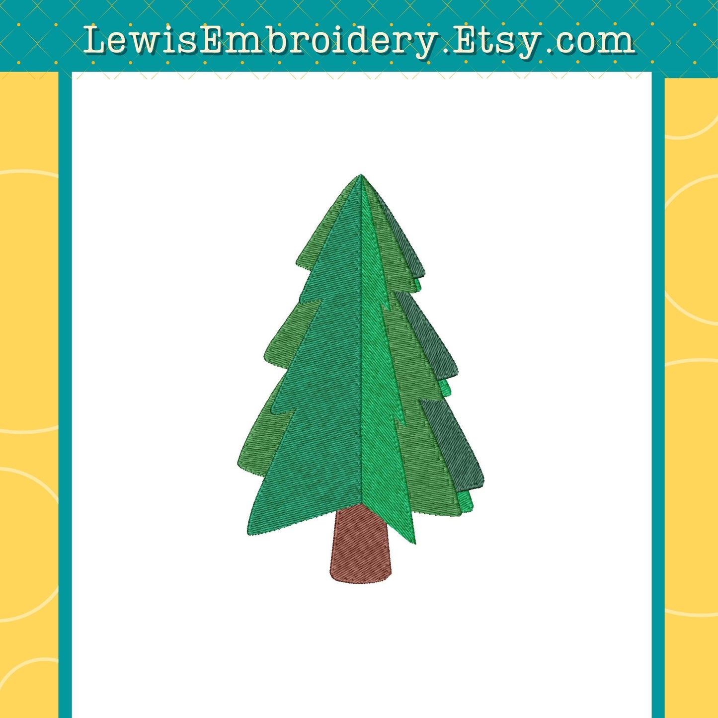 Christmas Tree, Machine Embroidery Design – (Instant Download)