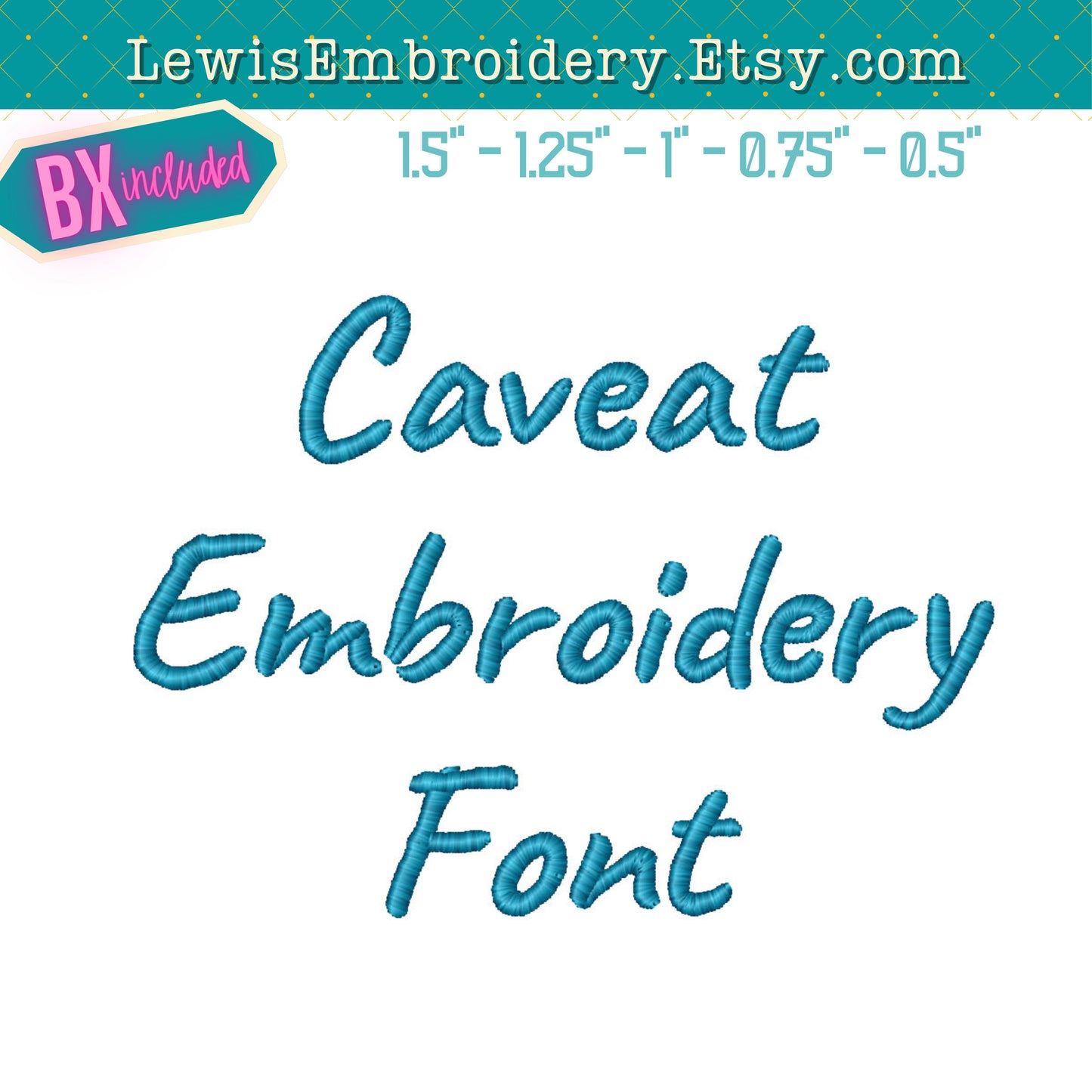 Handwriting, Machine Embroidery Font - BX Included - (Digital Download)