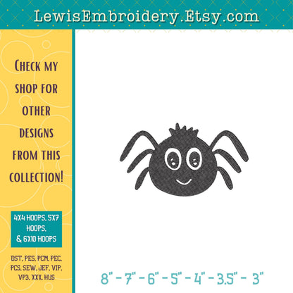 Spider, Machine Embroidery Design – (Digital Download)