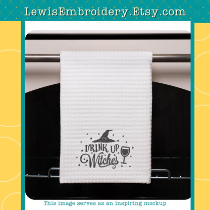 Drink Up Witches, Machine Embroidery Design - (Instant Download)