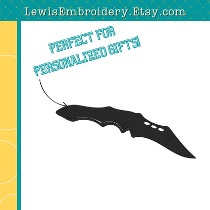 Tactical Knife, Machine Embroidery Design - (Digital Download)