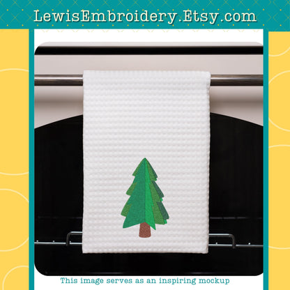 Christmas Tree, Machine Embroidery Design – (Instant Download)