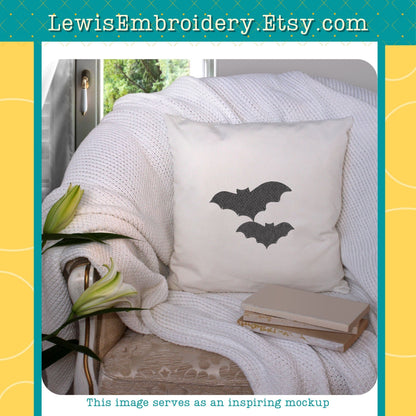 Flying Bats, Machine Embroidery Design – (INSTANT DOWNLOAD)