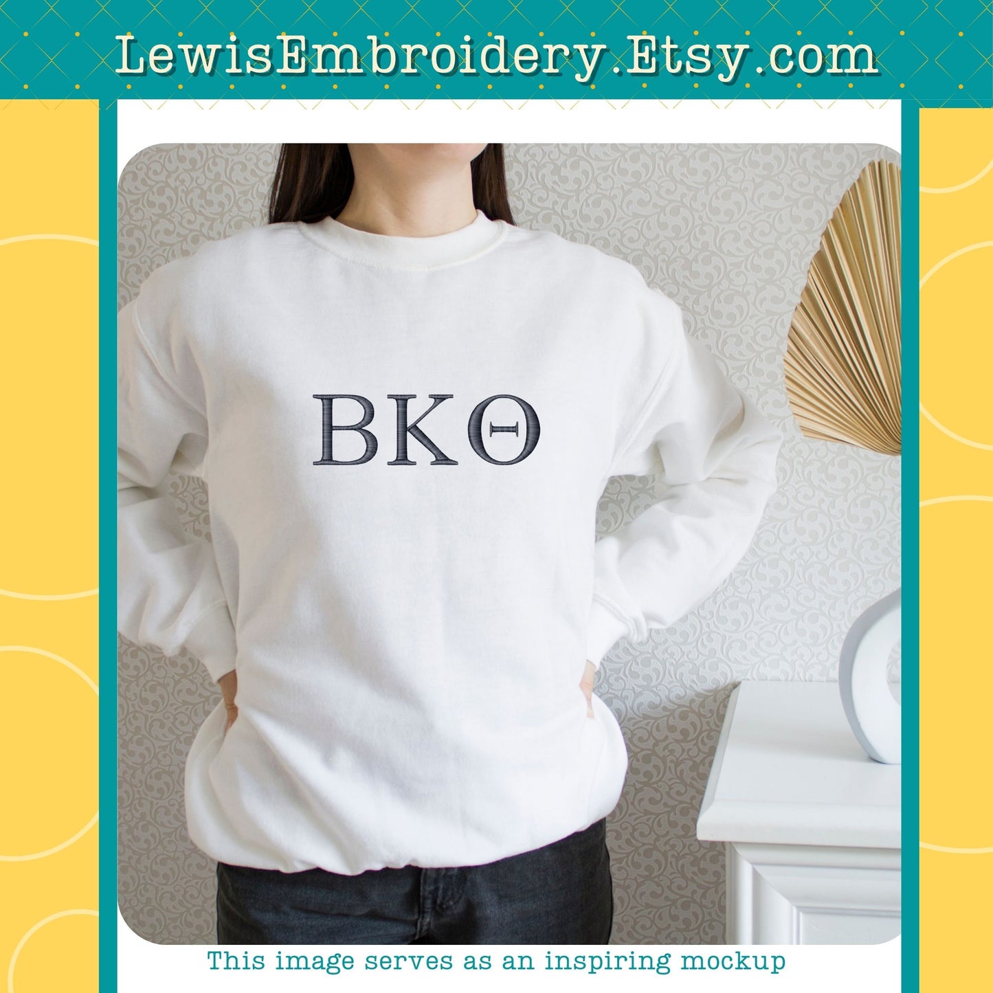 Greek Alphabet Machine Embroidery Font - with BX & Character Map - (Digital Download)