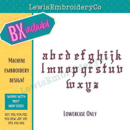 reputation Machine Embroidery Font - BX Included - (Digital Download)