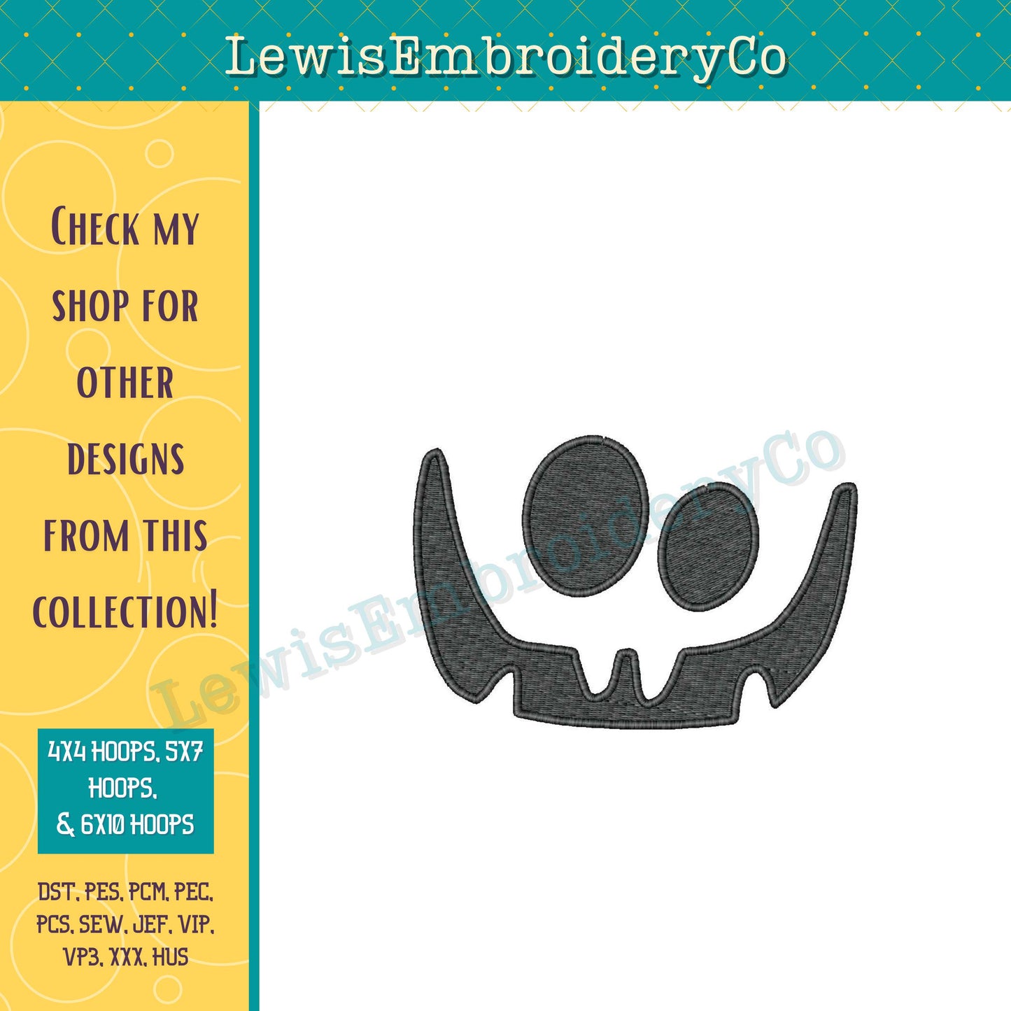 Pumpkin Faces, Machine Embroidery Designs - (Digital Download)