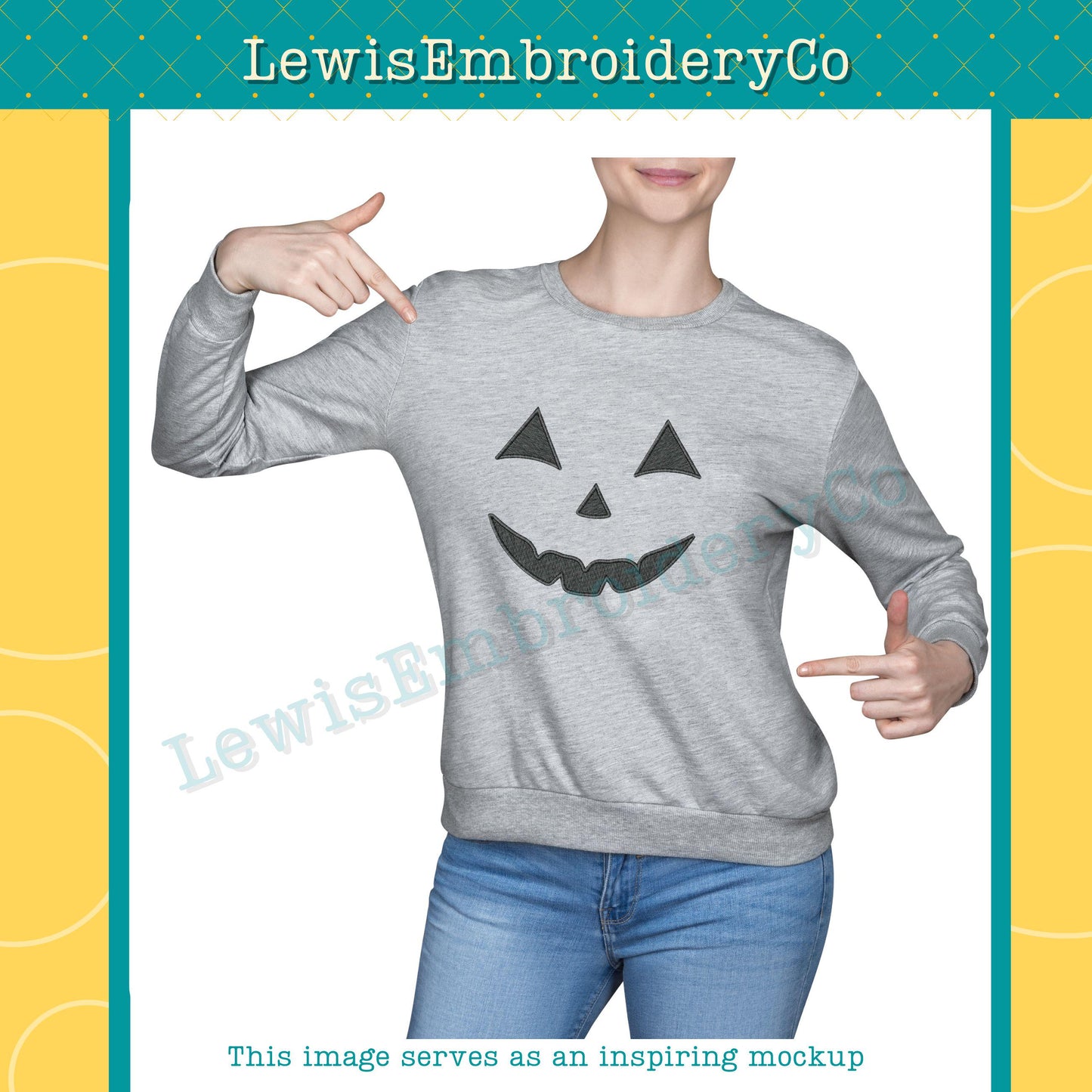 Pumpkin Faces, Machine Embroidery Designs - (Digital Download)