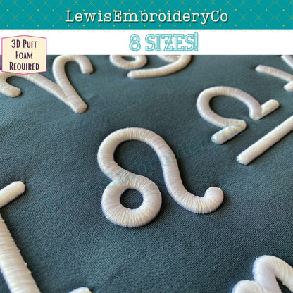 3D Puff Zodiac Sign, Machine Embroidery Design - (PDF Tutorial Included)