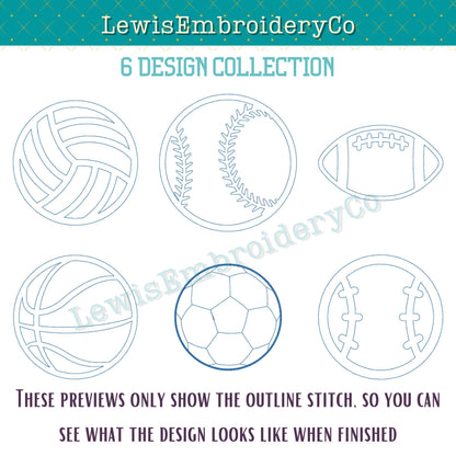 Sports Bundle, Embossed 3D Puff, Machine Embroidery Designs - (PDF Tutorial Included)