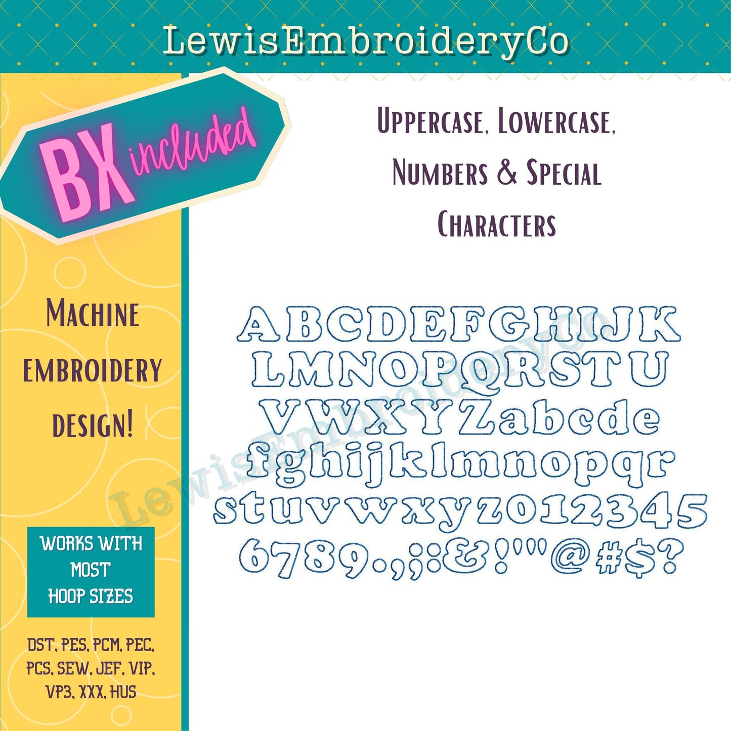Reverse Applique, Cooper, Machine Embroidery Font - With BX - (PDF Tutorial Included)