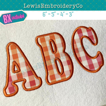 Cooper Applique, Machine Embroidery Font - With BX - (PDF Tutorial Included)