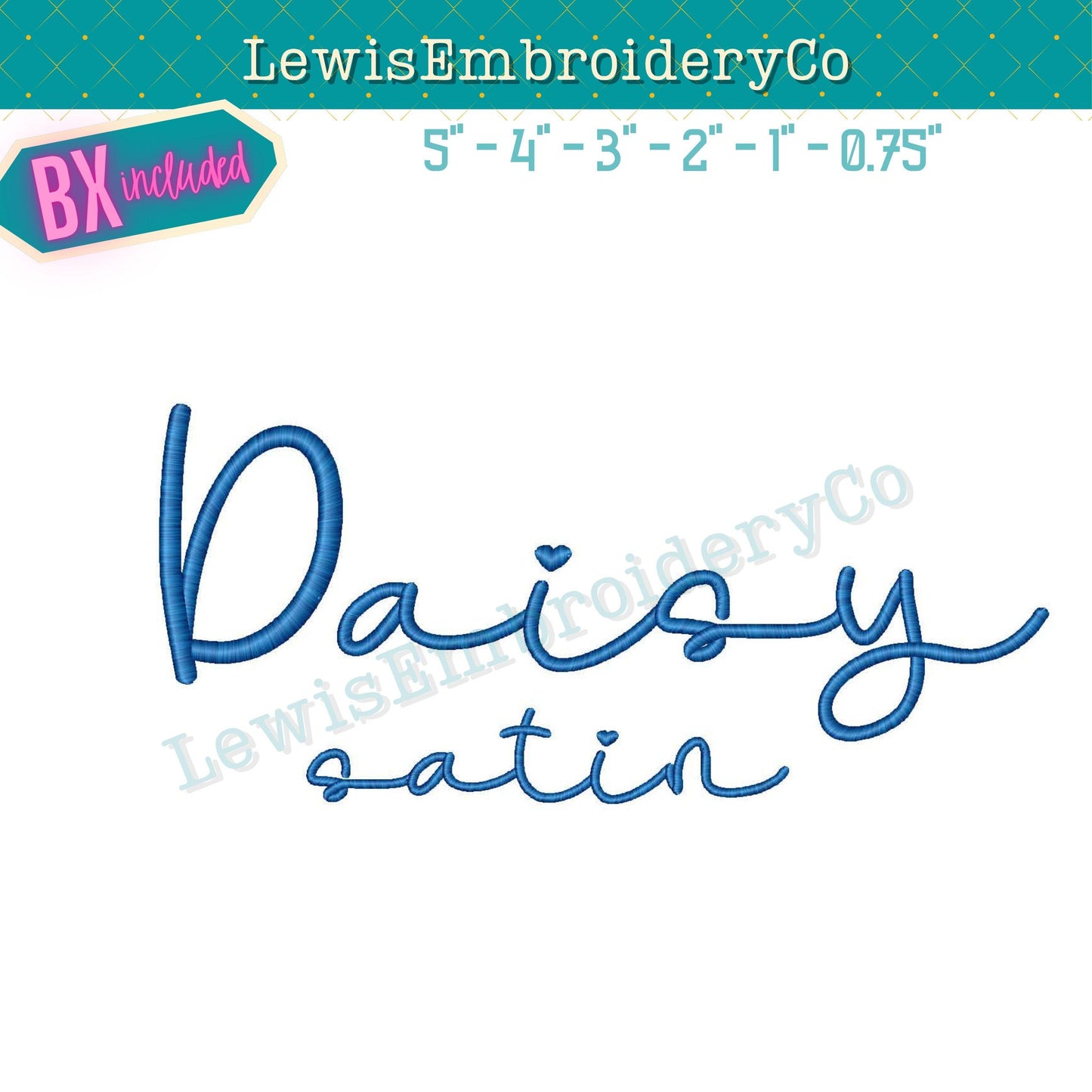 Handwritten Script, Machine Embroidery Font - With BX - (PDF Tutorial Included)