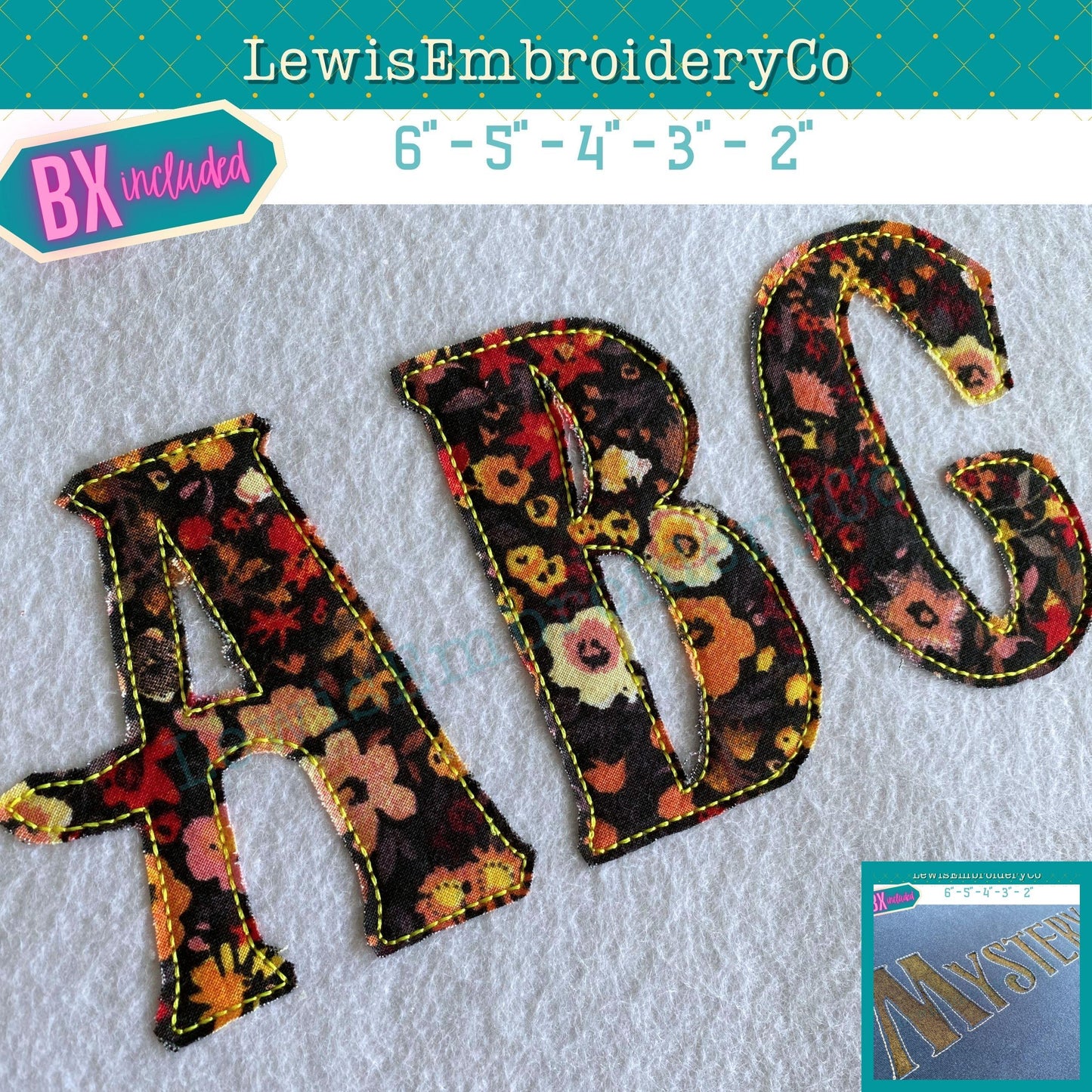 Raggy Applique, Vintage, Machine Embroidery Font - With BX - (PDF Tutorial Included)