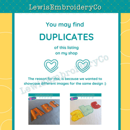 Reverse Applique, Block, Machine Embroidery Font - With BX - (PDF Tutorial Included)