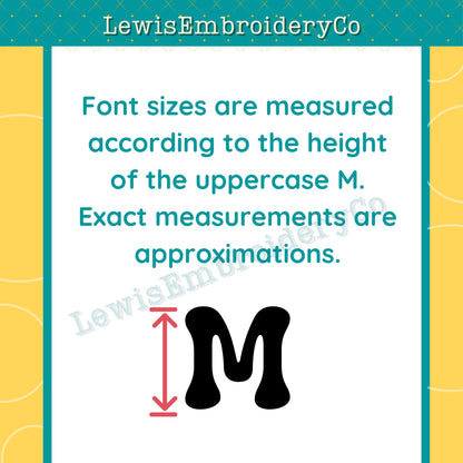 Statendam All Caps, Machine Embroidery Font - With BX - (PDF Tutorial Included)